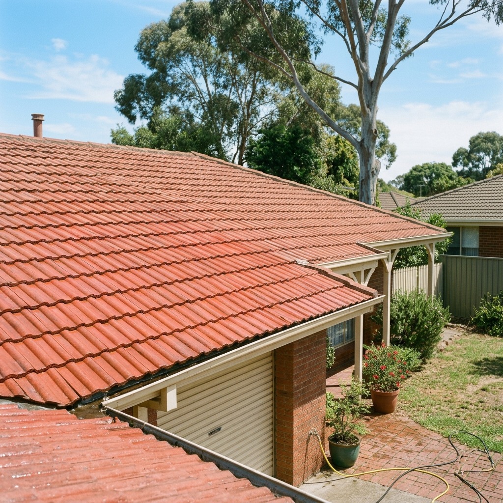 Tiled residential roof for roof assessment